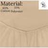 Beige king size fitted sheets Non-iron, Soft, Plain 200TC polycotton