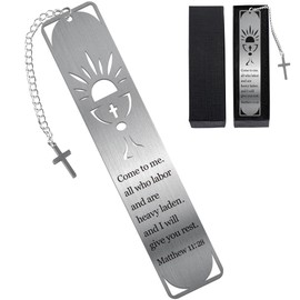 Christian Bible Bookmark Gifts: Holy Grail Book Marks, Religious Metal Book Markers Page Clips, Faithful Gifts for Readers Women Men Students School Supplies Book Accessaries