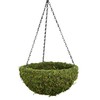 SuperMoss (29201) MossWeave Hanging Basket - Round, Fresh Green, Medium