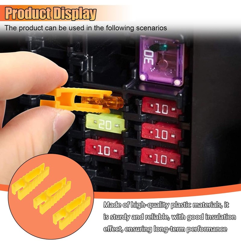 GAOLAOSY Automotive Fuse Puller Tool, Plastic Car Fuse Extraction Tool,