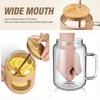 WINSA 50 oz Glass Water Bottles with Silicone Sleeve,Glass Tumbler