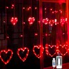 Valentine Lights, Red Heart Lights Indoor Outdoor, Valentines Day Window
