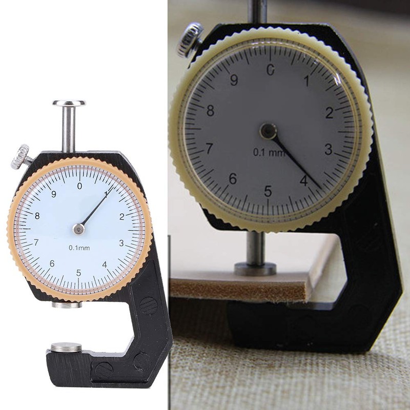 0 to 10mm Thickness Gauge, Portable Round Dial Thickness Gauge,