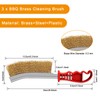 Wire Brush Set of 3 Grill Brush Hand Wire Brush