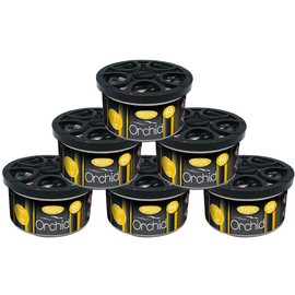 Flava Flava Couture Car Air Freshener Tin - Orchid (Pack of 6) - Strong, Odour Eliminating Designer Perfume Inspired Car Accessories ?C Premium Scented Air Freshener for Men or Women - Lasts 60 Days