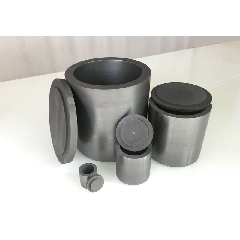 OTOOLWORLD Smelting Lab Graphite Crucible with Cover Lab Supply 40MM