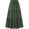 Adigaber Women's Skirt Long Elastic High Waist Maxi Midi Skirt