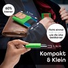 MakakaOnTheRun Men's Card Holder with Coin Compartment & Drawstring: Card