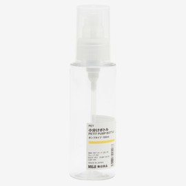 MUJI 18994267 PET Small Bottle Pump Type, 3.4 fl oz (100 ml)