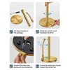 SMARTAKE Paper Towel Holder, Paper Towel Dispenser Standing Weighted Base