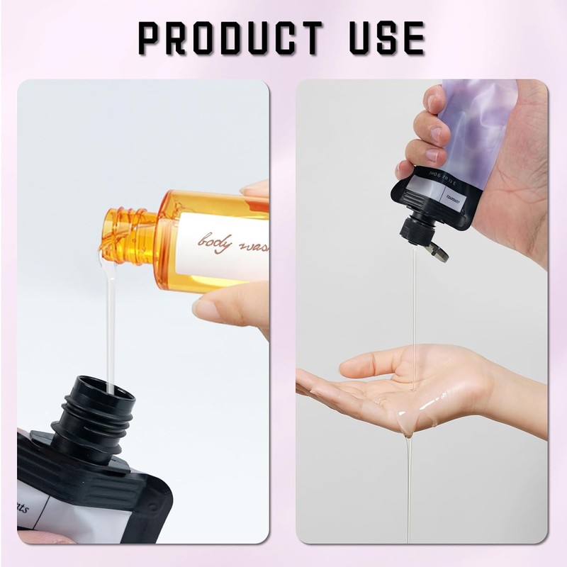 16Pcs Leak Proof Refillable Squeeze Pouches Travel Pouches,Refillable Travel Pouches