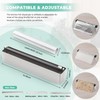 Quasziwa Magnetic Plastic Wrap Dispenser with Cutter - Practical Refillable