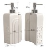 Karisky Soap Dispenser Set with Stainless Steel Pump, 2 Pack