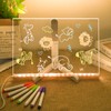 Acrylic Dry Erase Board with Light 11.8’’ x 7.9’’, Led