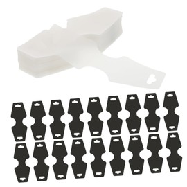 TEHAUX 200pcs Jewelry Display Cards for Necklaces and Bracelets Transparent Holders Punched for Jewelry Shops and Craft Shows Easy to Store and Carry