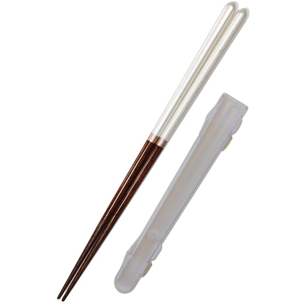 [Lunch moon set for lunch-moon] chopsticks 9.1 inches (23 cm) chopsticks set dishwasher safe [thin and easy to use non-slip chopsticks] bento box stylish (June Moonstone Set)