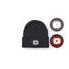 TECHNOSMART Grey beanie with LED light, hat with integrated LED