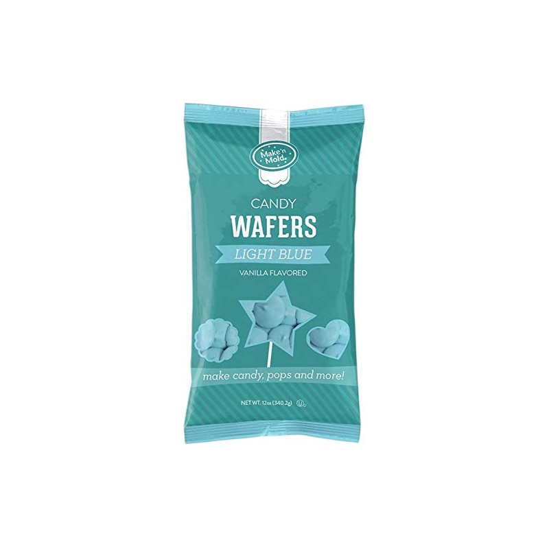 Make'n Mold Vanilla-Flavored Melting Candy Wafers Light Blue, 12 Ounce