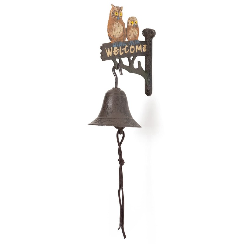 Moritz Door Bell Welcome Owls Owl Birds Wall Bell Garden
