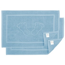 BANANALU Bath Mat Quality 100% Cotton Light Blue (3920) 50 x 70 cm 700 g/m² Pack of 2