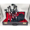 Scottish Great Highland Bagpipe Black Watch Full Silver Mounts Black