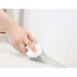 Sanbelm B33011 Bathroom Cleaning Brush, Gray, Approx. Width 2.4 x Depth 2.0 x Height 6.5 inches (6 x 5 x 16.5 cm), For Baths