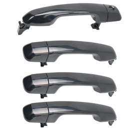 KASturrboo Exterior Door Handle Set Compatible with 4Runner GX460 2010-2020, Not for Keyless Entry, 4 Pack Front Rear Left Right Outside Door Handle 6921035180B0, 6921060260, Chrome
