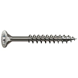 Spax universal screw, countersunk head, T-star Plus, 4Cut, partial thread, stainless steel A2, 1.4567 - 0197000350303