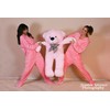 Hooded Plush Footed Pajamas Onesie with Drop Seat for Men