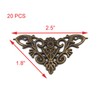 Geesatis 20 Pack Bronze Decorative Corner Cover Furniture Corner with