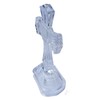 Biblegifts Standing Glass Cross 7" 18cm High from Sturdy Ideal