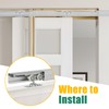 Lashow 72 Inch Porcket Door Hardware Kits with Soft Close