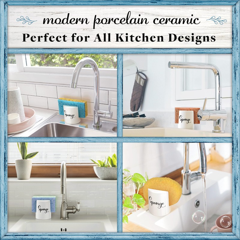 Home Acre Designs Sponge Holder for Kitchen Sink - Rustic