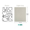 20 Pcs Self Adhesive Velvet Flocking Liner Sheet for Jewelry