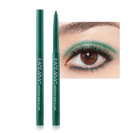 Coloured Eyeliner Liquid Eyeliner, Matte Eyeliner Pencil, All Day Long-Lasting Eye Liners Waterproof Sweat Resistant Eyeliner Pencil for Makeup Tool (Green)