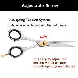 Professional Hair Cutting Scissors Kit Barber Shears Japneese Stainless Steel Razor Edge Hair Salon Scissors Thinning For Men, Womens, Kids Scissors - Straight Edge Razor-10 Double Edge Blades
