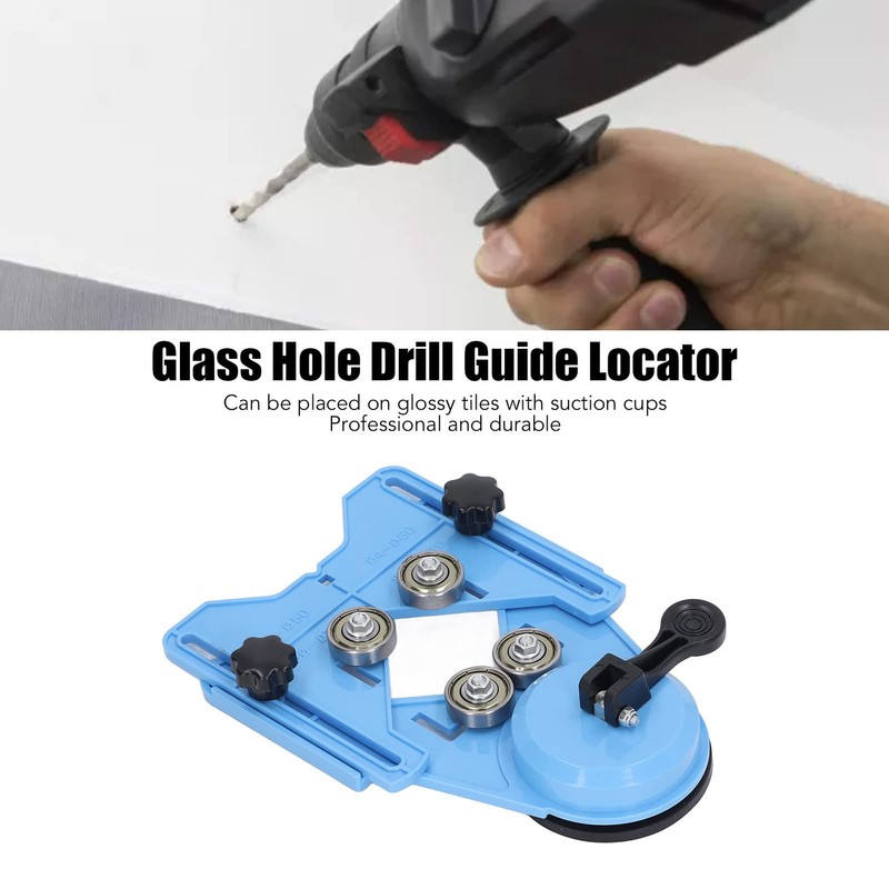 EIMSOAH Blue Drill Bit Hole Saw Guide Jig, Tile Hole