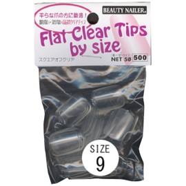 Flat Clear Tip Subai Size Square Off Clear Short FBS-9
