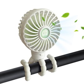 Aorloxta Mini Portable Fan, USB Rechargeable Handheld Fan for Baby Stroller, Car Seat, Quiet Long Battery Powered Desk Fan, 3 Speed Personal Tripod Handheld Fan, and Perfect for Summer Travel