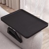 Danfoxer Couch Arm Tray,Bamboo Folding Sofa Tray,Sofa Armrest Trays Clip-On