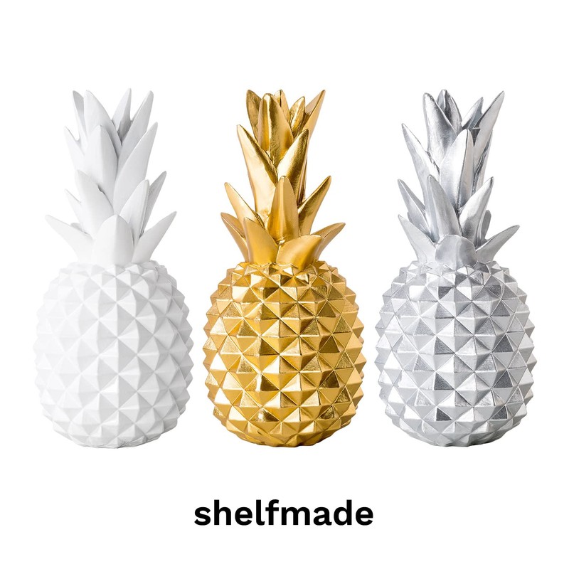 shelfmade Silver Pineapple Decoration Living Room Table Decoration Made of