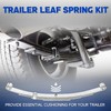 Lonffery 3500lb Tandem Trailer Leaf Spring Kit with 5-1/2" U-Bolts