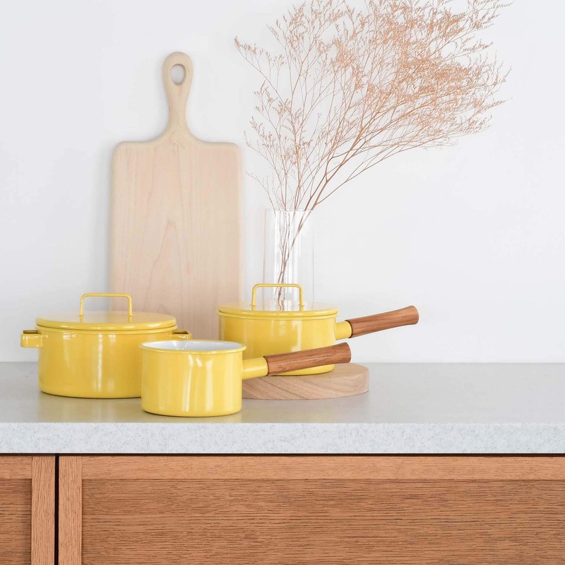 365methods YY-16S.Y Saucepan, Enamel, 6.3 inches (16 cm), Induction Compatible,