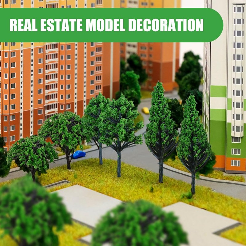 XEERUN 70pcs Mixed Model Trees, Landscape Model Diorama Trees Mixed,