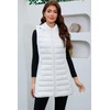 MODERN BUBBLE Long Puffer Vest for Women with Hood Lightweight