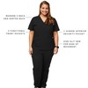 FIGS Casma Three-Pocket Scrub Top for Women – Black, XS