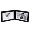 Malden International Designs Black Concept Wood Picture Frame, Double Horizontal,