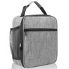 TIECHI Insulated Lunch Bag with Side Mesh Pocket, Thermal Lunch