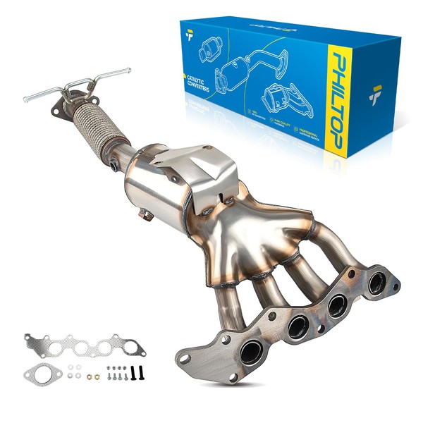 PHILTOP Front Catalytic Converter Kit Direct-Fit Compatible With Ford 2012-2018