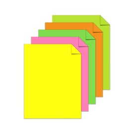 Bright Color Paper, Neenah Astrobrights®, Letter Paper Size, 24 Lb, Assorted Colors, Ream Of 500 Sheets